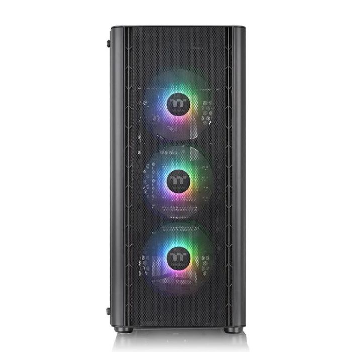 Thermaltake V250 TG ARGB Midi Tower Negro para PC con Cristal Templado y 3 Ventiladores ARGB Frontales + 1 Trasero Instalados 1