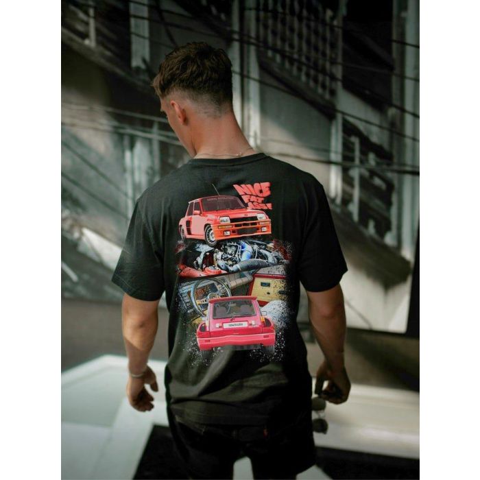 Radikal Revolution RKNFA103L Camiseta Negra Talla L con Diseño Gráfico Renault 5 Turbo "Nice Fat Ass" Homenaje al Icono del Rally 0 Radikal Revolution RKNFA103L Camiseta Negra Talla L con Diseño Gráfico Renault 5 Turbo "Nice Fat Ass" Homenaje al Icono del Rally 0