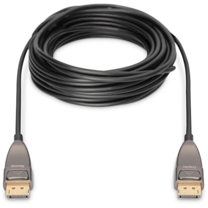 Digitus Cable DisplayPort Fibra Óptica AOC Híbrido 8K DP 1.4 20m Macho a Macho Negro 2 Digitus Cable DisplayPort Fibra Óptica AOC Híbrido 8K DP 1.4 20m Macho a Macho Negro 2