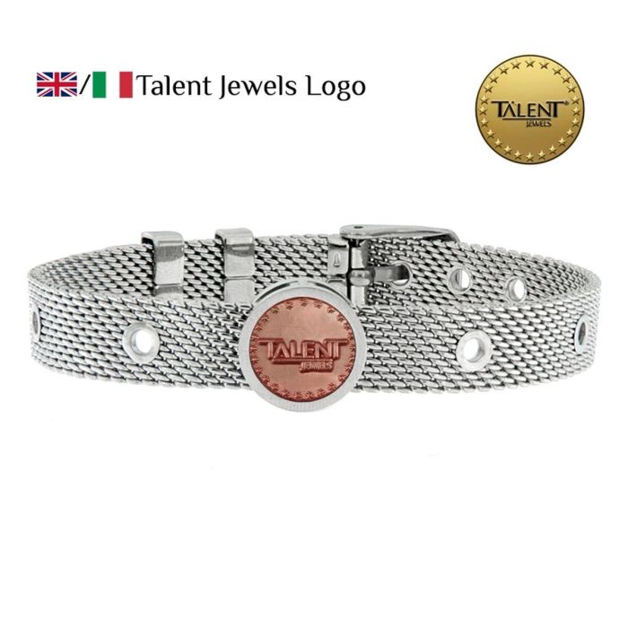 Pulsera Unisex Talent Talent Jewels TJA-6-01-02-1-235 Plateado 1
