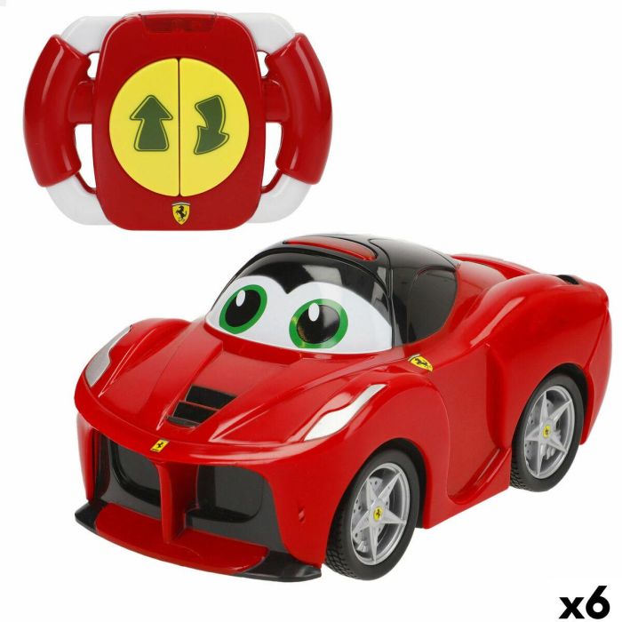 Coche Radio Control Ferrari 13 x 6,5 x 7,5 cm (6 Unidades) Coche Radio Control Ferrari 13 x 6,5 x 7,5 cm (6 Unidades)