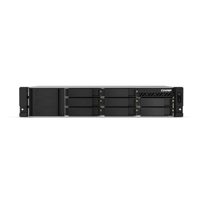 QNAP TS-873AU-RP Bastidor (2U) Gris - NAS con procesador AMD, 64GB RAM, 8 bahías 3.5"