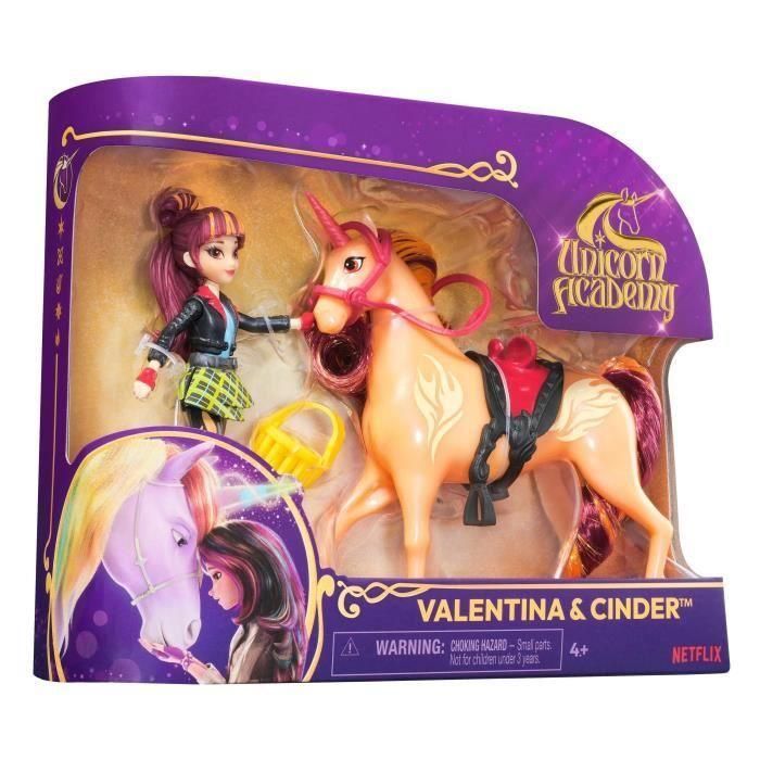 Spin Master 6066850 Valentina y Chispa - Muñeca Articulada Academia Unicornio Serie TV +4 Años 1