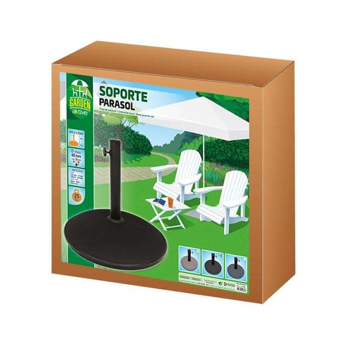 Base para Sombrilla Colorbaby 25 kg Negro Acero Cemento 1 Base para Sombrilla Colorbaby 25 kg Negro Acero Cemento 1