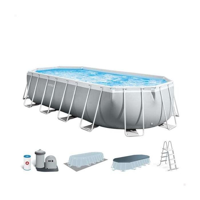 Piscina prism frame oval 610x305x122 cm(c/bomba f Piscina prism frame oval 610x305x122 cm(c/bomba f