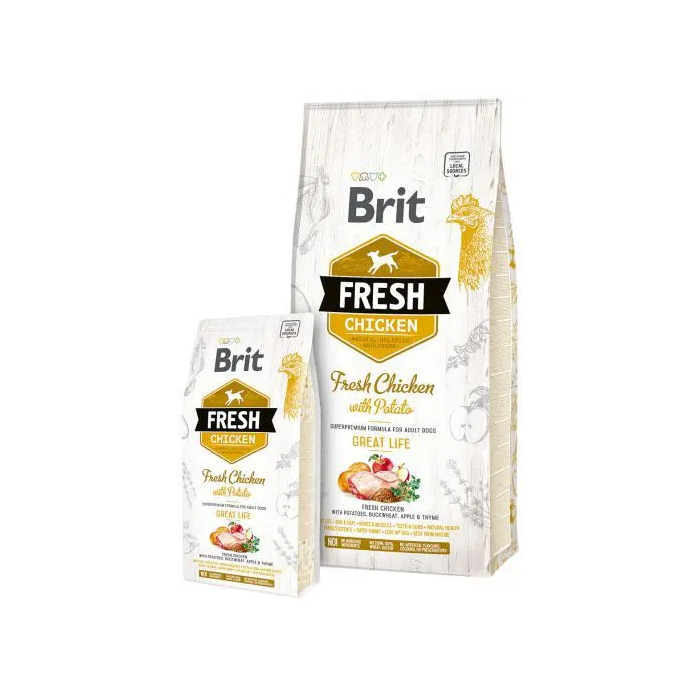 Brit Fresh Adult Great Life Pollo Patata 12 kg