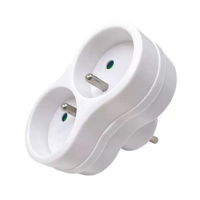 MicroConnect MC-PLUGEU1+2FRW Enchufe EU a 2 Tomas FR Tipo E, Adaptador de Corriente Blanco para Viajes/Hogar 0 MicroConnect MC-PLUGEU1+2FRW Enchufe EU a 2 Tomas FR Tipo E, Adaptador de Corriente Blanco para Viajes/Hogar 0