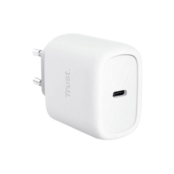 Cargador de Pared GaN Trust Maxo 45W/ 1xUSB Tipo-C/ Incluye Cable USB Tipo-C/ 45W 3