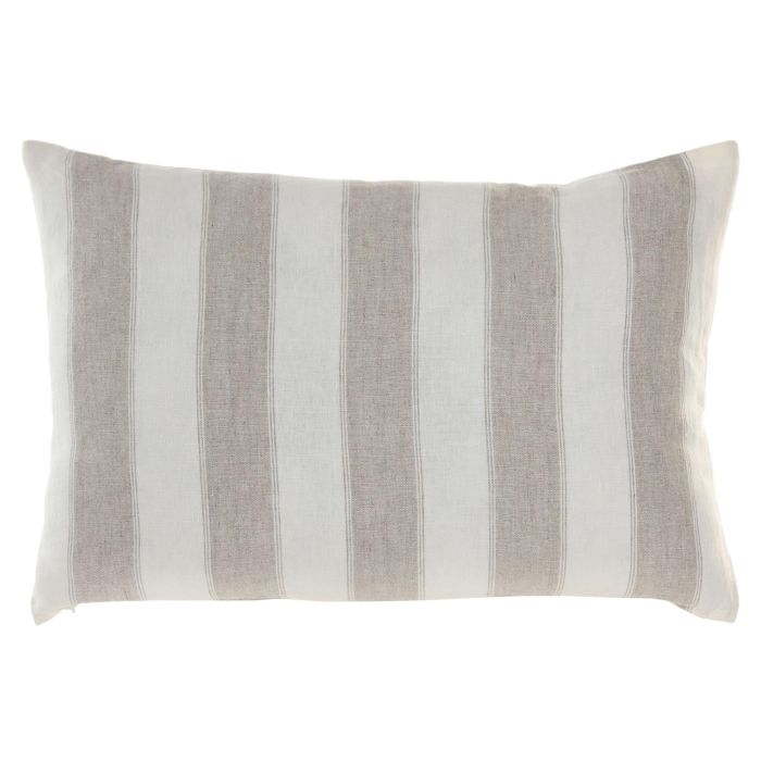 DKD Home Decor Cojín Tradicional de Lino Natural 40 x 60 cm (2 Unidades) Colección India lino 1c25