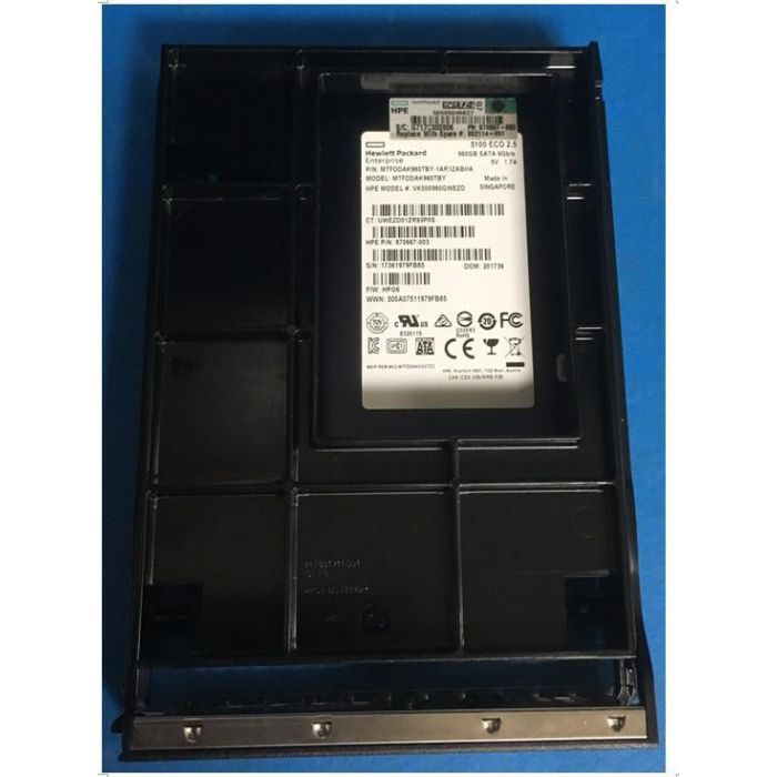Hewlett Packard Enterprise DRV SSD 960GB LFF SATA RI DS LPC – Disco Duro Sólido de 960GB para Servidores