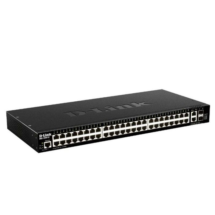 D-Link DGS-1520-52/E Switch gestionado L2+ con capacidades L3 estáticas, 48 puertos 10/100/1000BASE-T, 2x10GBASE-T, 2x10G SFP+ 2 D-Link DGS-1520-52/E Switch gestionado L2+ con capacidades L3 estáticas, 48 puertos 10/100/1000BASE-T, 2x10GBASE-T, 2x10G SFP+ 2