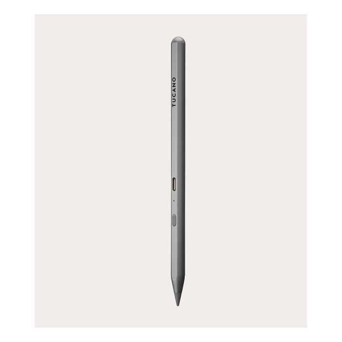 Tucano Pencil 3 UTILITY STYLUS PEN para Apple iPad 7th-10th gen, iPad Air 10.9" 3rd-5th gen, iPad Pro 11" 1st-5th gen - Gris (Aluminio, Bluetooth, Batería 230mAh)