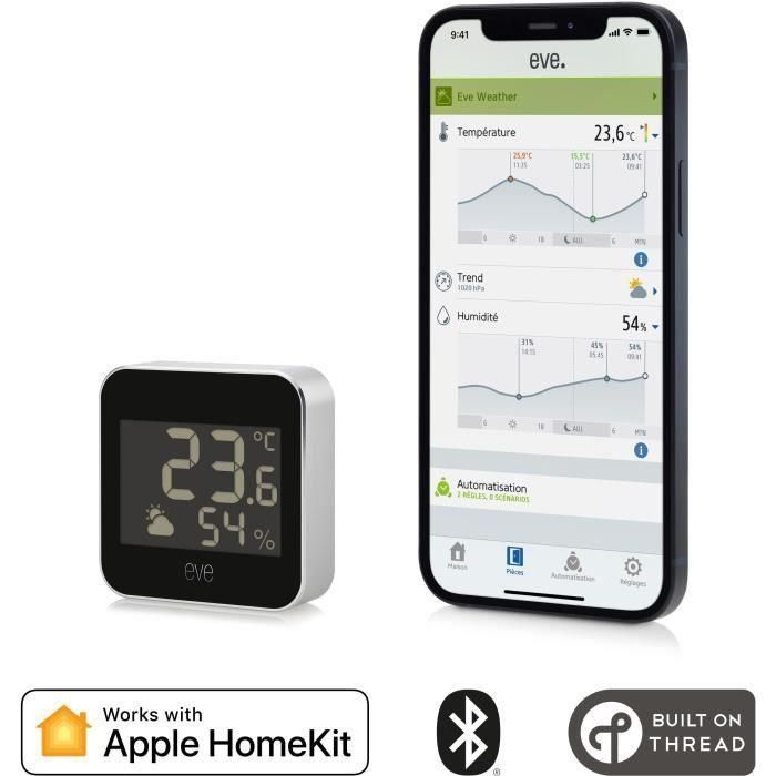 Estación meteorológica conectada por el clima EVE - Tecnología de hilo Bluetooth de Apple HomeKit 1