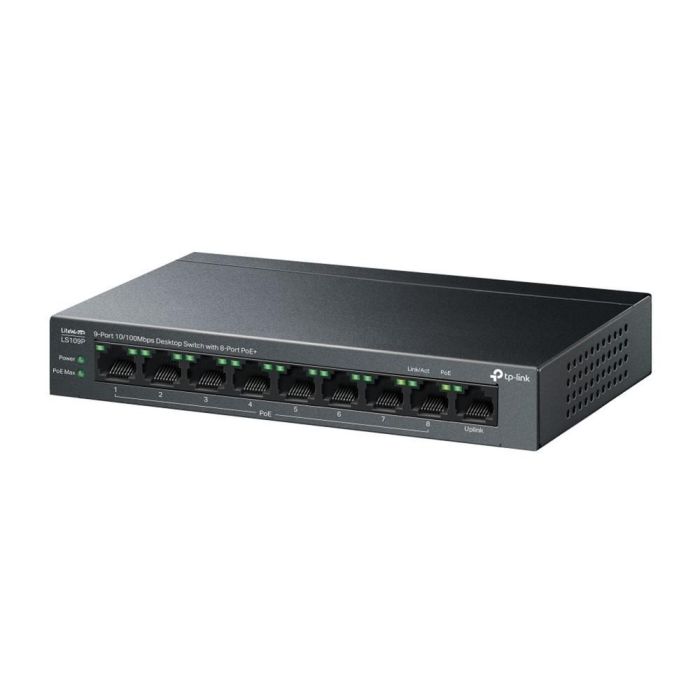 TP-Link LiteWave LS109P switch No administrado Fast Ethernet (10/100) Energía sobre Ethernet (PoE) Negro 2 TP-Link LiteWave LS109P switch No administrado Fast Ethernet (10/100) Energía sobre Ethernet (PoE) Negro 2