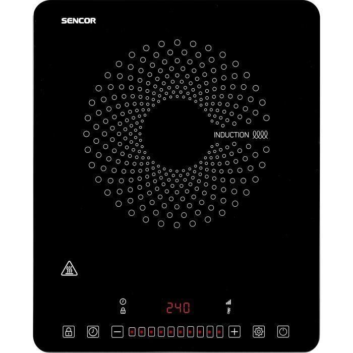 Placa de inducción - SENCOR - SCP 3701BK - 2000 W - 1 fuego - Negro 1