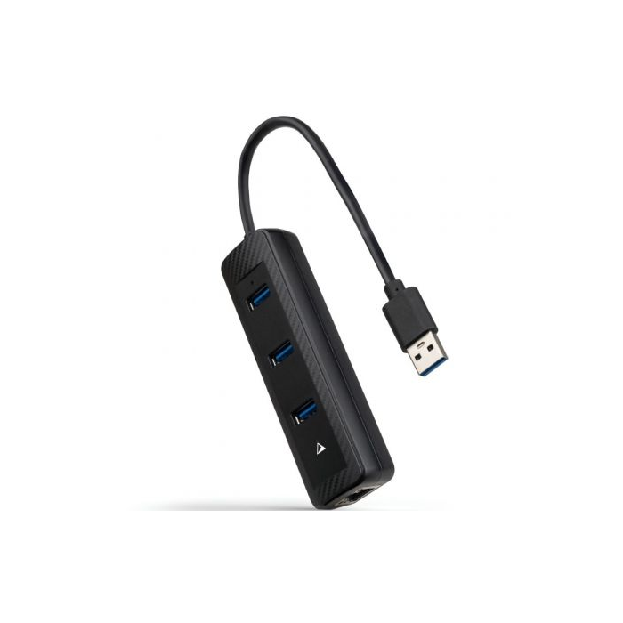 Nanocable 10.16.4604 Concentrador Hub USB 3.0 Plug & Play con 3 Puertos USB-A 3.0 (5Gbps) y Ethernet RJ45 Gigabit (1000Mbps) Negro Nanocable 10.16.4604 Concentrador Hub USB 3.0 Plug & Play con 3 Puertos USB-A 3.0 (5Gbps) y Ethernet RJ45 Gigabit (1000Mbps) Negro