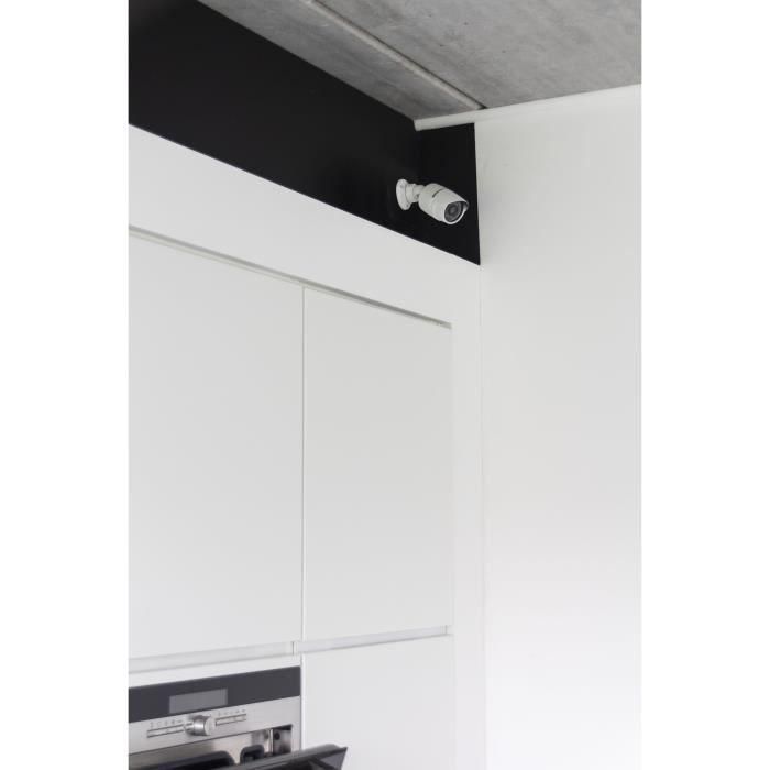 Chacon CHA5411478344940 Cámara Ficticia de Seguridad, Aluminio, LED Azul, Blanco 1