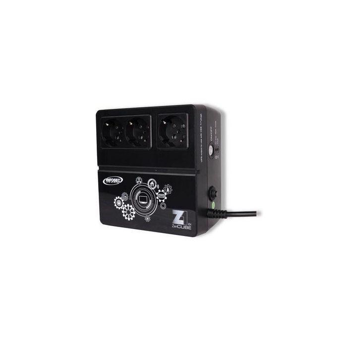 INFOSEC Inversor de alta frecuencia Z1 Zenergy Cube EX 600 - 600 VA 3 enchufes FR / SCHUKO INFOSEC Inversor de alta frecuencia Z1 Zenergy Cube EX 600 - 600 VA 3 enchufes FR / SCHUKO