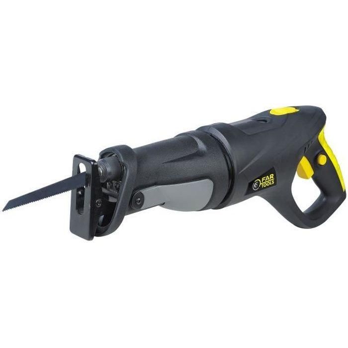 Fartools RS Sierra de sable Eléctrica 800W | Velocidad Variable 0-2500 rpm | Capacidad de Corte 115mm | Mango Giratorio | Incluye 4 Hojas: Metal y Madera