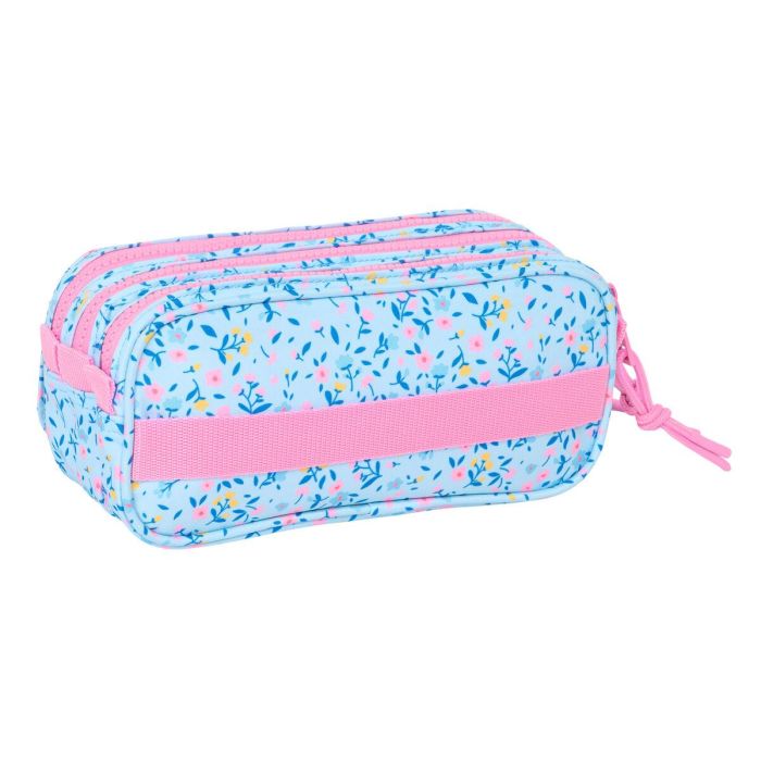 Portatodo Triple Vicky Martín Berrocal Paraíso Rosa Azul claro 21,5 x 10 x 8 cm 3 Portatodo Triple Vicky Martín Berrocal Paraíso Rosa Azul claro 21,5 x 10 x 8 cm 3