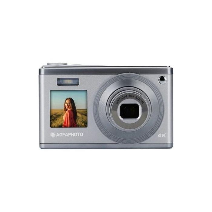 AgfaPhoto Realishot DC9200 DC9200SL Cámara Digital Compacta para Fotos 24MP y Video 4K, Sensor CMOS, Zoom Óptico 10x, Pantalla Dual Plateada AgfaPhoto Realishot DC9200 DC9200SL Cámara Digital Compacta para Fotos 24MP y Video 4K, Sensor CMOS, Zoom Óptico 10x, Pantalla Dual Plateada