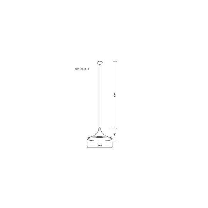 Lámpara Colgante Nórdica de Aluminio Juliette SKD-P018-B con Diseño Vintage y Cable Regulable en Altura 4 Lámpara Colgante Nórdica de Aluminio Juliette SKD-P018-B con Diseño Vintage y Cable Regulable en Altura 4