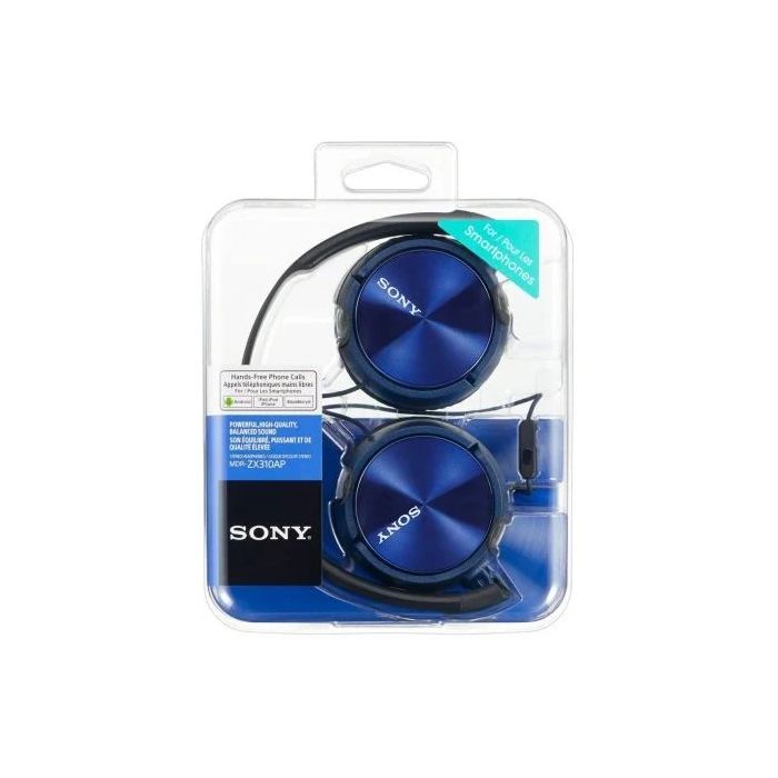 Sony Auriculares MDRZX310APL con Micrófono Jack 3.5mm Azules 3