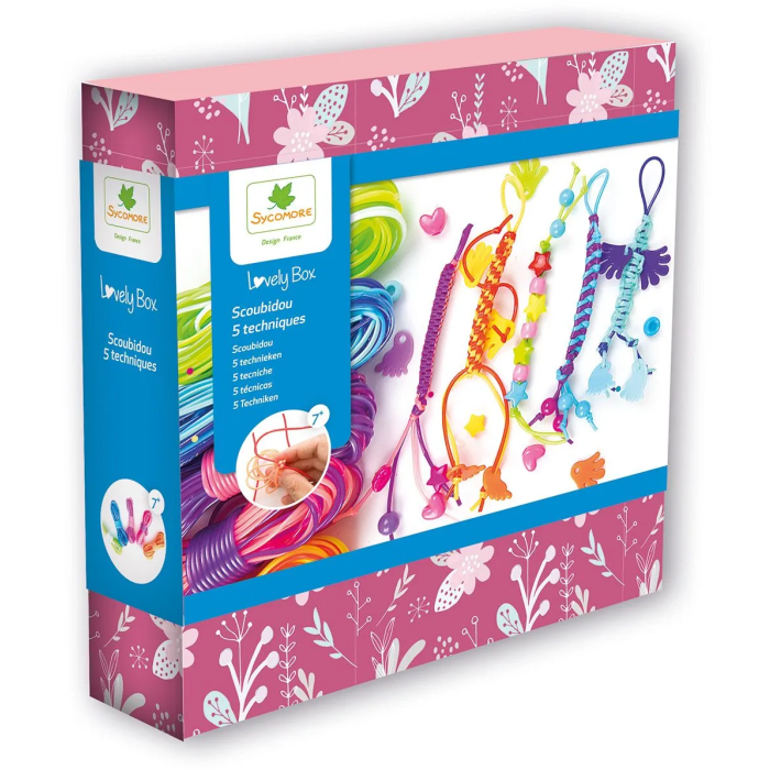 Sycomore AUS3700143944175 Lovely Box - 5 técnicas Scoubidou - Edades 7+ 0 Sycomore AUS3700143944175 Lovely Box - 5 técnicas Scoubidou - Edades 7+ 0