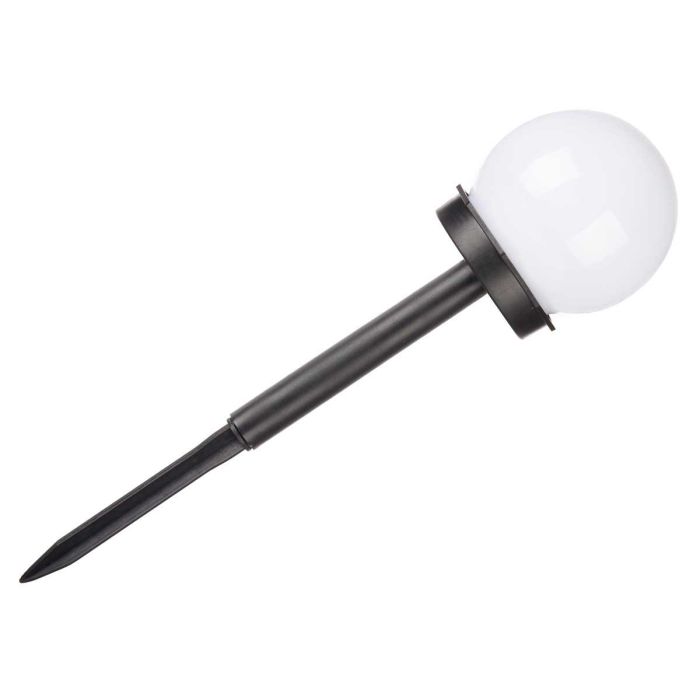 Baliza Solar Bola Luz Blanca 10 cm Ibergarden - Panel Solar, Plástico (12 Unidades) 1 Baliza Solar Bola Luz Blanca 10 cm Ibergarden - Panel Solar, Plástico (12 Unidades) 1