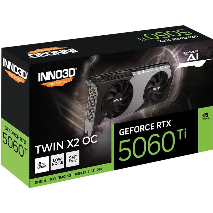 Inno3D RTX 5060 Ti Twin X2 OC 8GB GDDR7 - Tarjeta Gráfica 1 Inno3D RTX 5060 Ti Twin X2 OC 8GB GDDR7 - Tarjeta Gráfica 1
