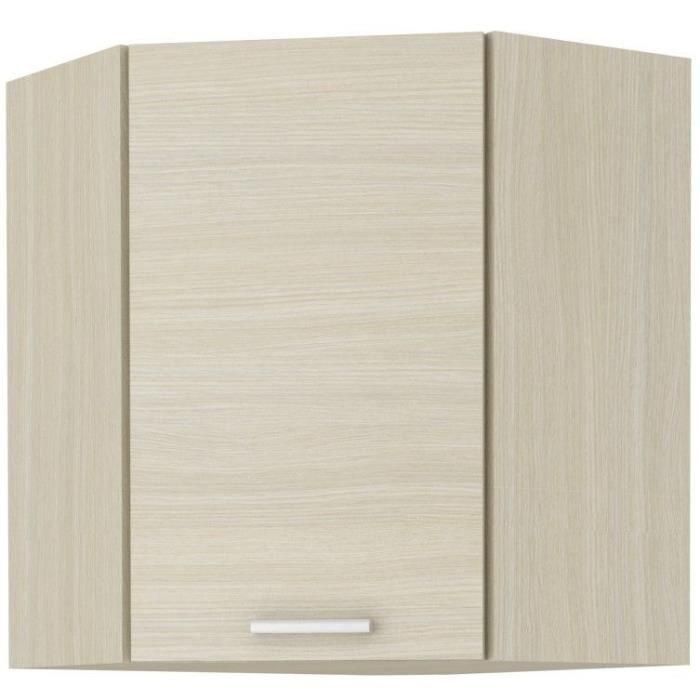 CHAMONIX Mueble esquinero alto 60/60 - Decoración roble claro - L58 x P58 x H72 cm CHAMONIX Mueble esquinero alto 60/60 - Decoración roble claro - L58 x P58 x H72 cm
