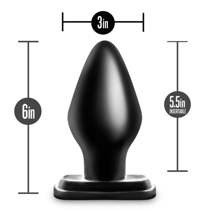 Plug Anal Blush Adventures Negro (7,6 cm) 3 Plug Anal Blush Adventures Negro (7,6 cm) 3