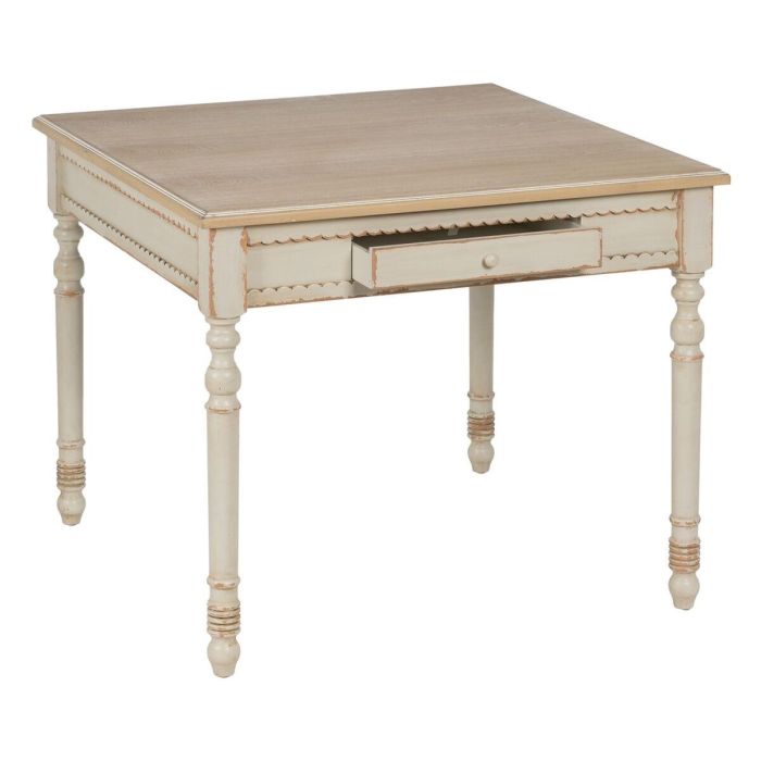 Mesa Crema Natural 91,5 x 91,5 x 77 cm 7