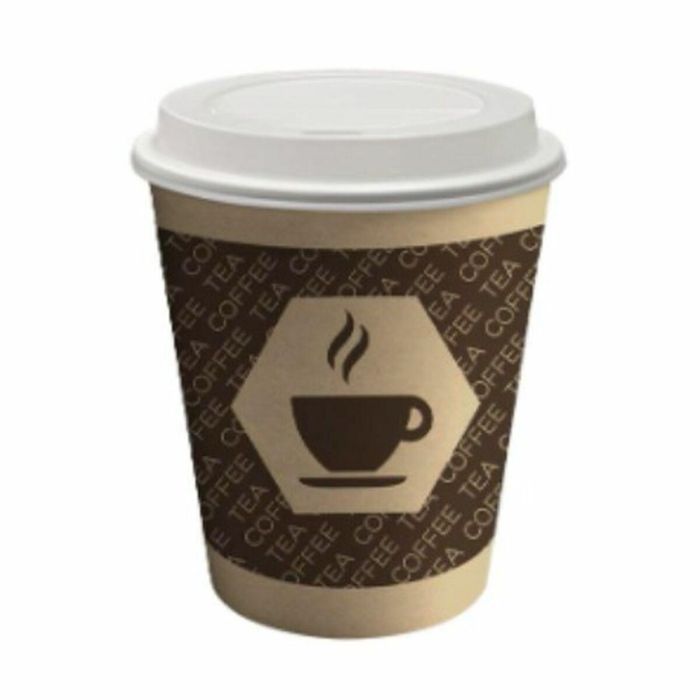 Vaso con Tapa Algon Cartón Desechables Café 36 Unidades (10 Piezas) 1 Vaso con Tapa Algon Cartón Desechables Café 36 Unidades (10 Piezas) 1