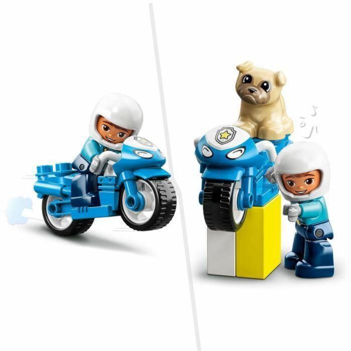 Lego DUPLO 10967 La Motocicleta de la Policía, Juguete para Niños a Partir de 2 Años, Desarrolla Habilidades Motoras Finas 2