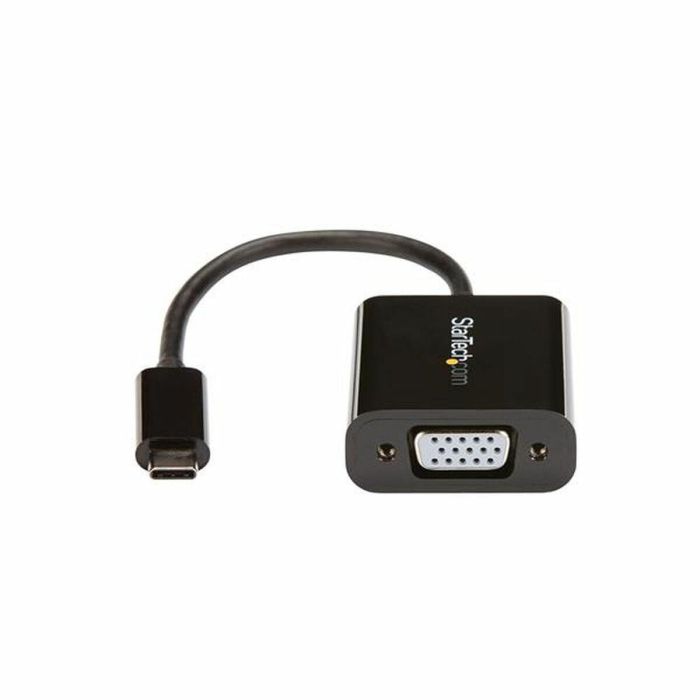 Adaptador USB C a VGA Startech CDP2VGA Negro 1 Adaptador USB C a VGA Startech CDP2VGA Negro 1