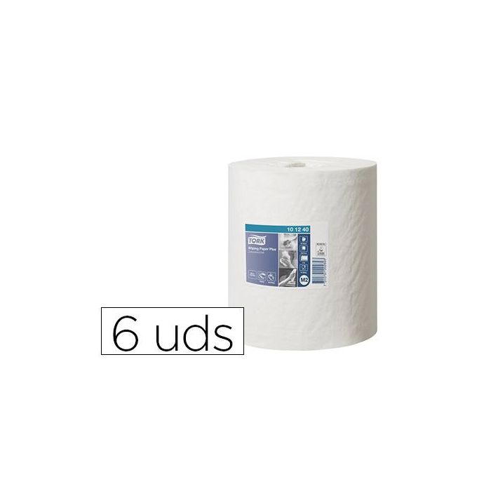 Papel Secamanos Tork Extra Ancho 215 mm Largo 160 Mt 2 Capas Para Dispensador M2 Paquete De 6 Unidades