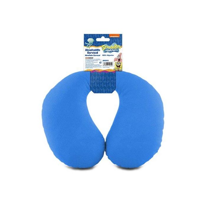 Bob Esponja Cs6 BOB101 Almohadilla Cervical para Niños y Bebés, Confortable para Coche, Súper Suave y Lavable, Diseño Patricio 2 Bob Esponja Cs6 BOB101 Almohadilla Cervical para Niños y Bebés, Confortable para Coche, Súper Suave y Lavable, Diseño Patricio 2