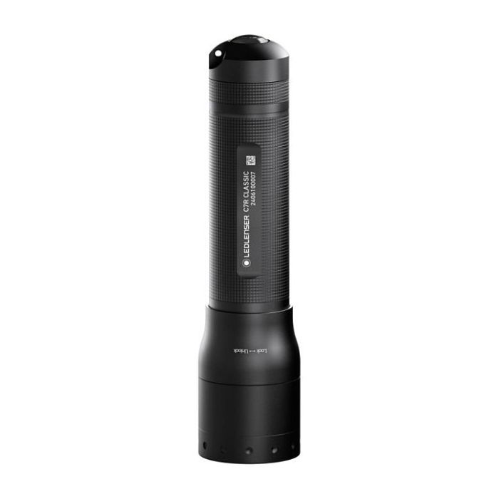 Ledlenser Linterna Recargable LED C7R Classic 503150, 1000 Lúmenes, Negro Aluminio, IP54, Autonomía 40h