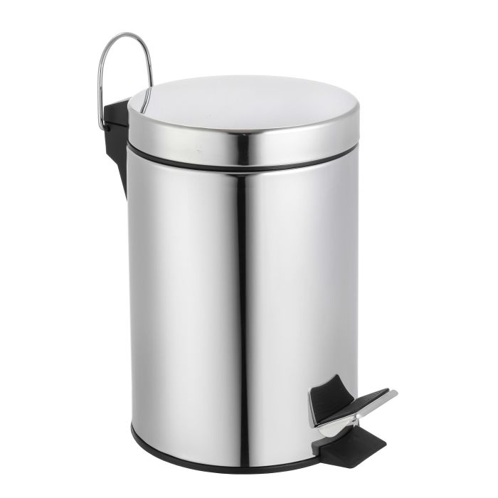 Confortime Cubo Basura Metal con Pedal 3 Litros 17 cm Ancho x 26 cm Alto x 24 cm Largo 5