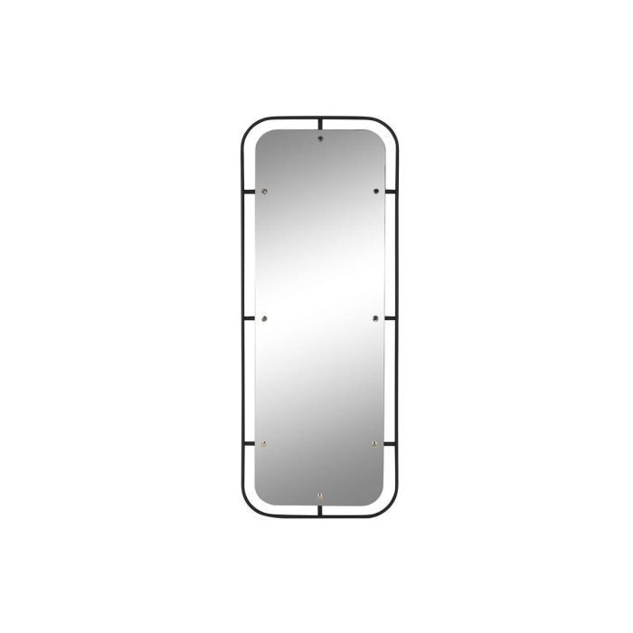 DKD Home Decor Espejo Moderno de Pared Vertical de Hierro y Cristal Negro Dorado 195x73 cm (Superficie Espejo 60x182 cm) 1 DKD Home Decor Espejo Moderno de Pared Vertical de Hierro y Cristal Negro Dorado 195x73 cm (Superficie Espejo 60x182 cm) 1