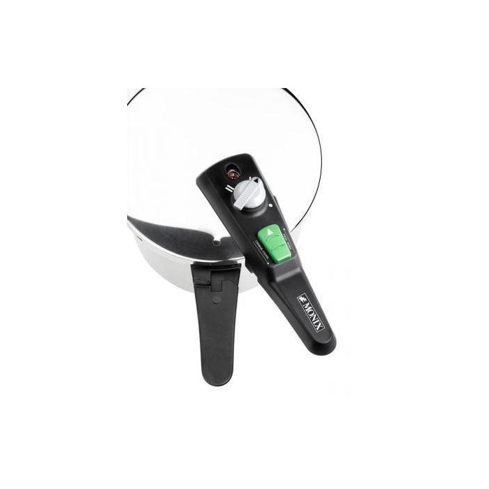 Monix M560001 Olla a Presión Rápida Quick Ø22cm 4L Acero Inoxidable con Mango de Tijera y Doble Nivel de Presión 2