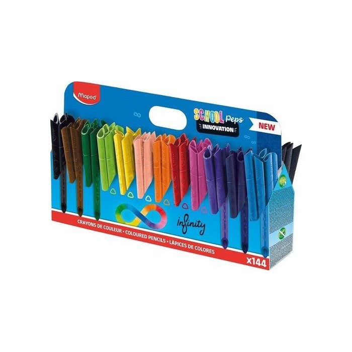 Lapices De Colores Maped Infinity School Pack De 144