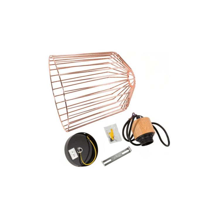 Lámpara Colgante Turkistan SKD-P80048 de Metal y Madera, Estilo Nórdico, Diseño Único para Bombilla LED E27, Cable Ajustable 5 Lámpara Colgante Turkistan SKD-P80048 de Metal y Madera, Estilo Nórdico, Diseño Único para Bombilla LED E27, Cable Ajustable 5