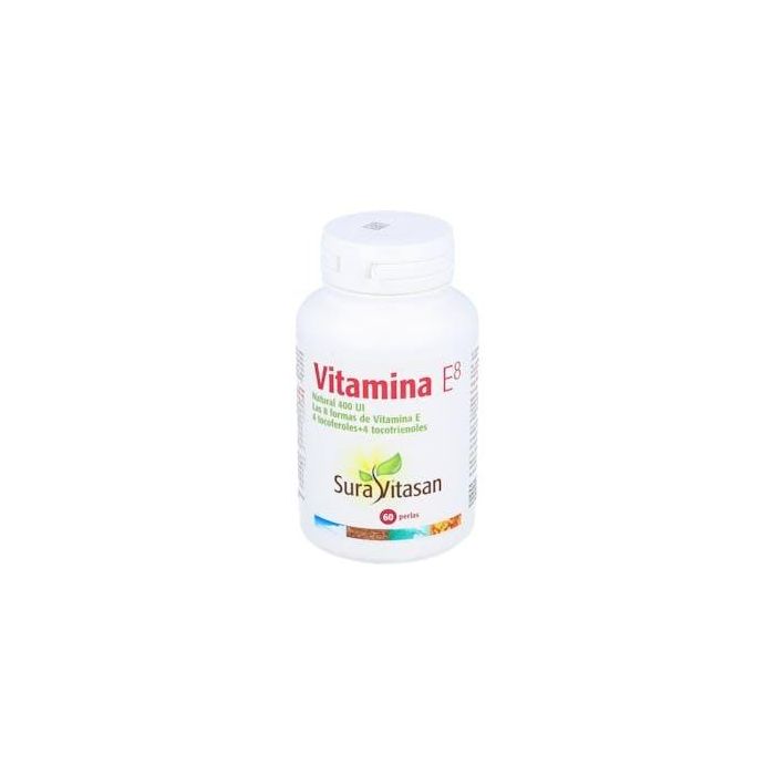 SURA VITASAN Vitamina E Natural 400 UI Mixta de Tocoferoles y Tocotrienoles 60 perlas