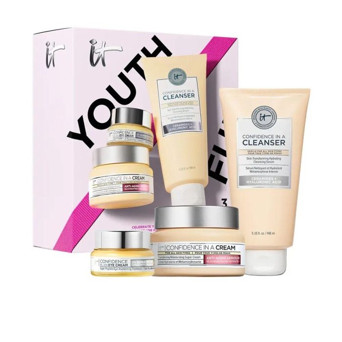 It Cosmetics Confidence Crema Estuche Set Facial Antiedad Hidratante. Con Crema 60ml, Limpiador 120ml, Contorno Ojos 15ml (3 Pz). 1 It Cosmetics Confidence Crema Estuche Set Facial Antiedad Hidratante. Con Crema 60ml, Limpiador 120ml, Contorno Ojos 15ml (3 Pz). 1