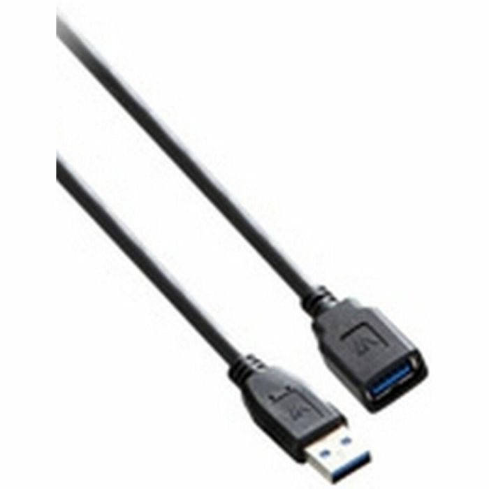 Cable USB V7 V7E2USB3EXT-1.8M-2N Negro 1,8 m