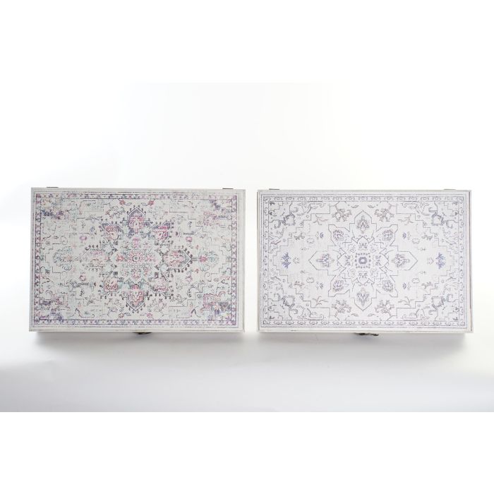 DKD Home Decor Tapa Contador Árabe Étnico de MDF Multicolor 46.5 x 31.5 x 6 cm (2 Unidades)