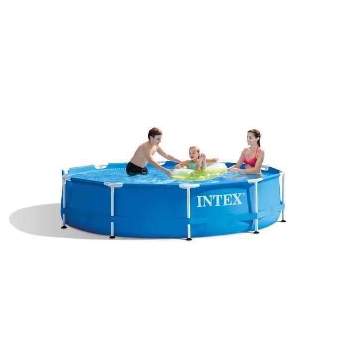 Piscina redonda metal frame con depuradora de cartucho capacidad 4485 litros 305x76 cm 2 Piscina redonda metal frame con depuradora de cartucho capacidad 4485 litros 305x76 cm 2