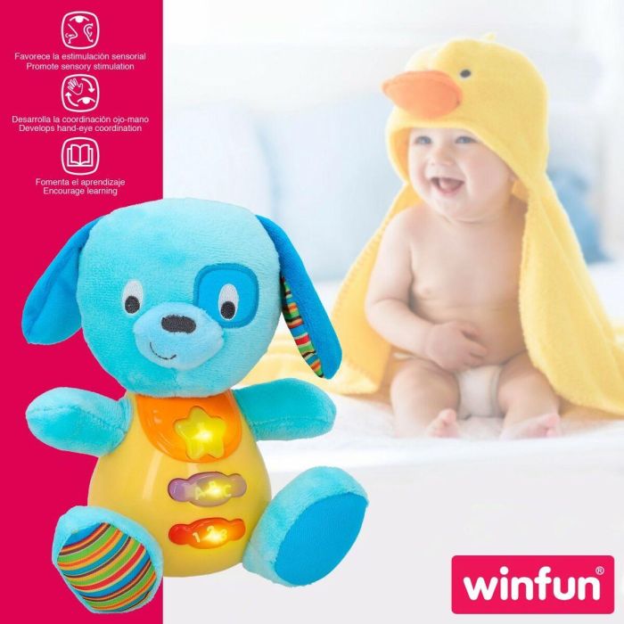 Peluche con Sonido Winfun Perro 15,5 x 16,5 x 11,5 cm (6 Unidades) 2